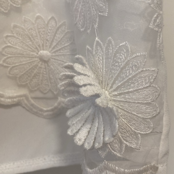 Top Chiffon With Daisy Appliqués - Picture 6 of 12